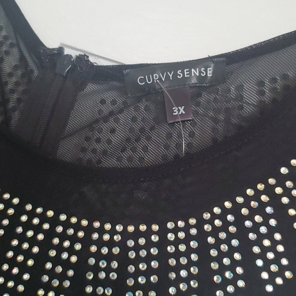 Curvy Sense Rhinestone Jumpsuit - Picture 2 of 4